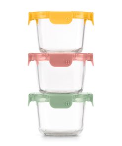 Color Lock® Glass 2 Cup Round 6pc Set