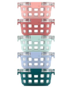 Duraglass™ Round Meal Prep Containers. Set of 5